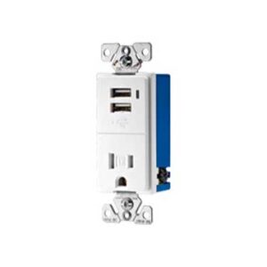 COMBINATION RECEPTACLE WITH USB CHARGER