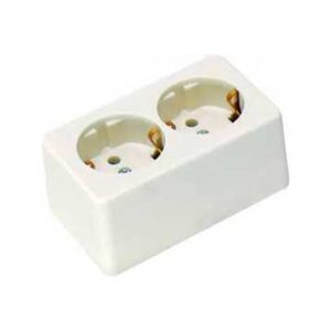 SURFACE RECEPTACLE 220V EUR (SCHUKO)